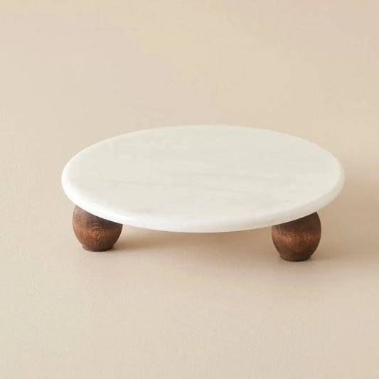 Olmo Marble Serving Stand
