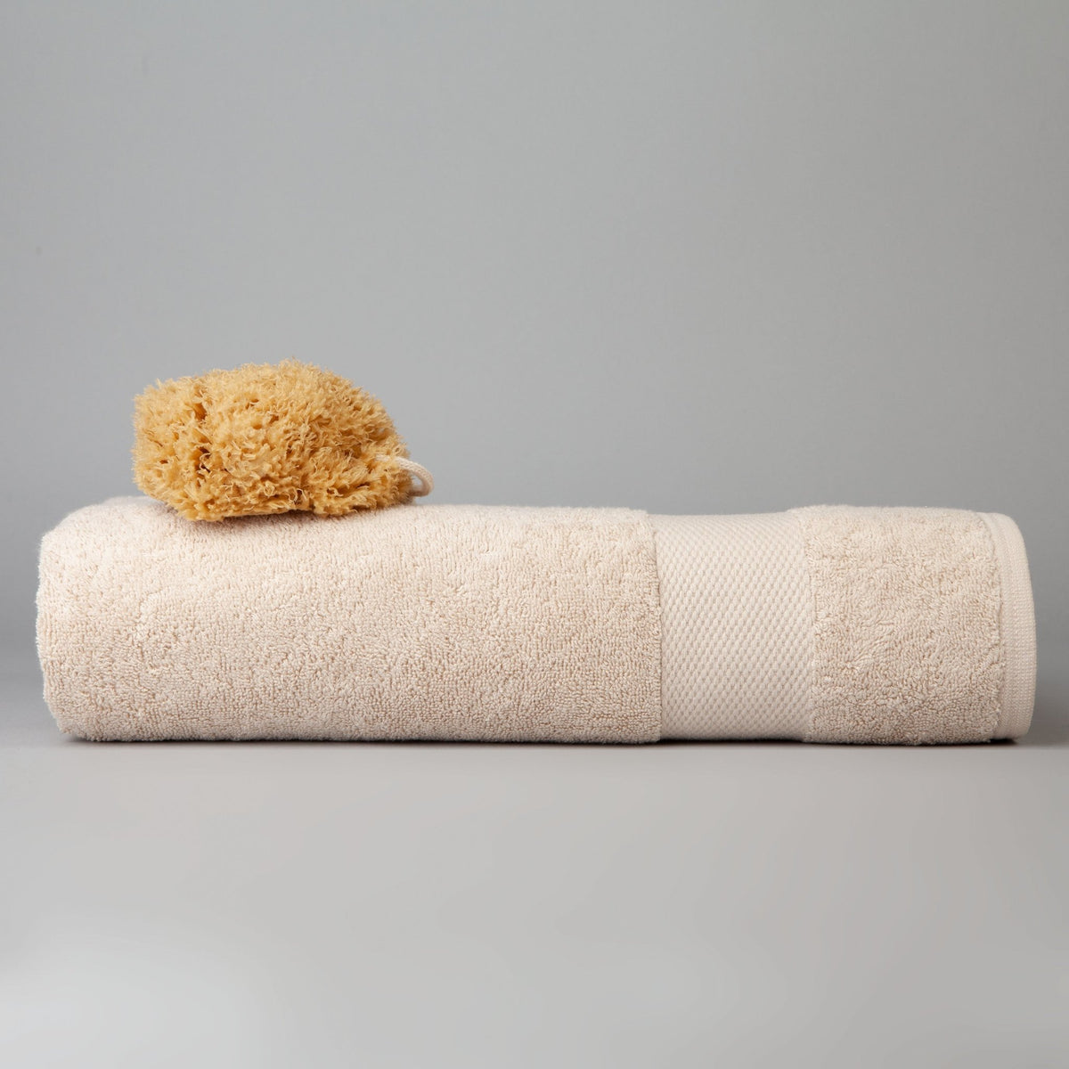 Dip & Doze Organic Cotton Bath Sheet Flax