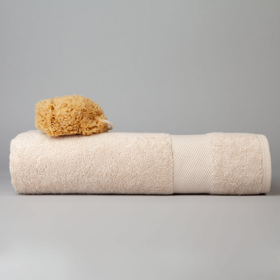 Dip & Doze Organic Cotton Bath Sheet Flax