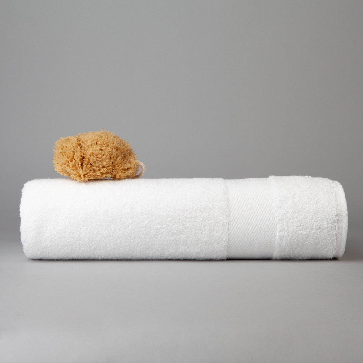 Dip & Doze Organic Cotton Bath Sheet White