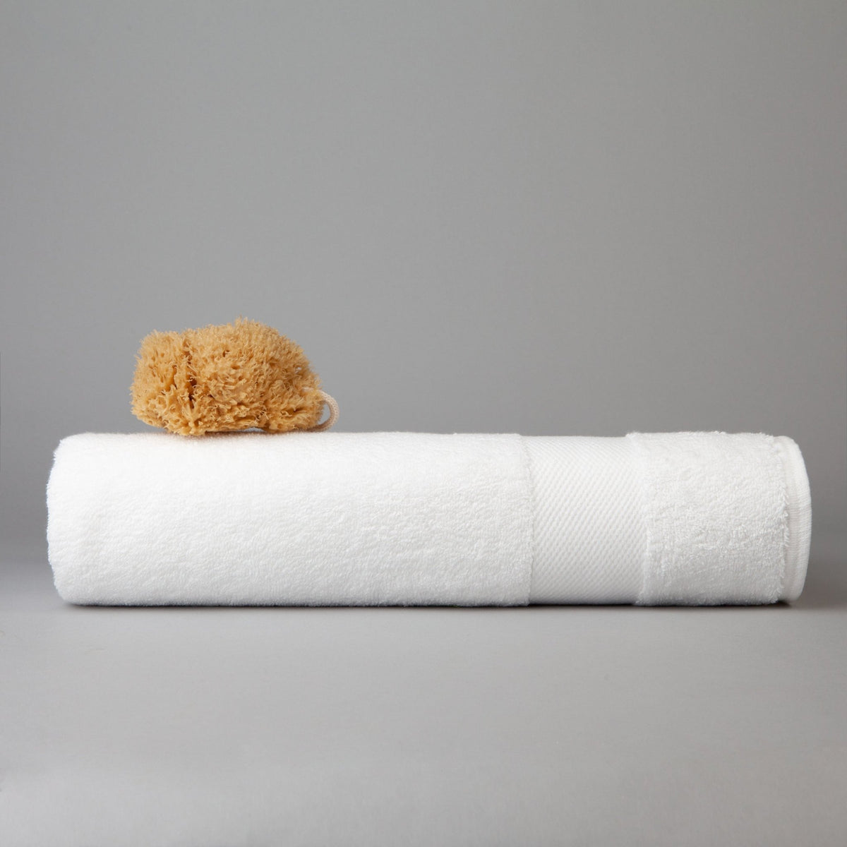 Dip & Doze Organic Cotton Bath Towel White