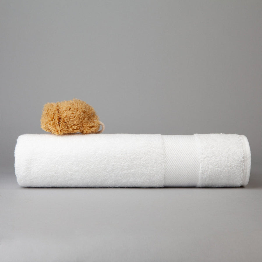 Dip & Doze Organic Cotton Bath Towel White