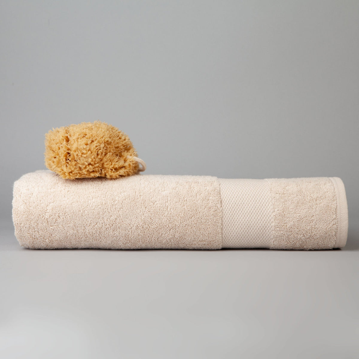 Dip & Doze Organic Cotton Bath Towel Flax