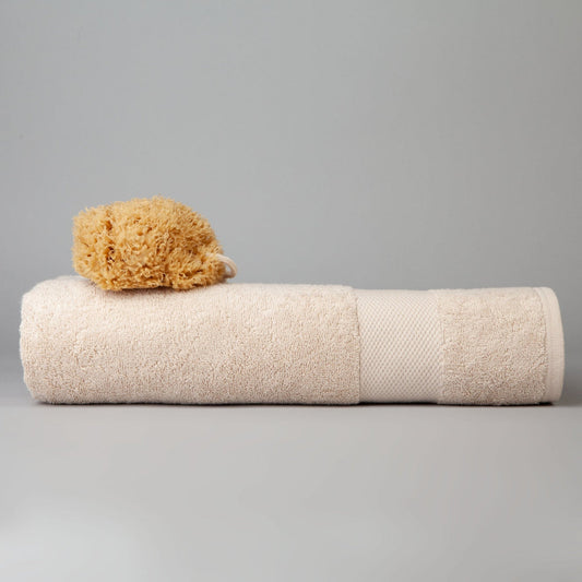 Dip & Doze Organic Cotton Bath Towel Flax