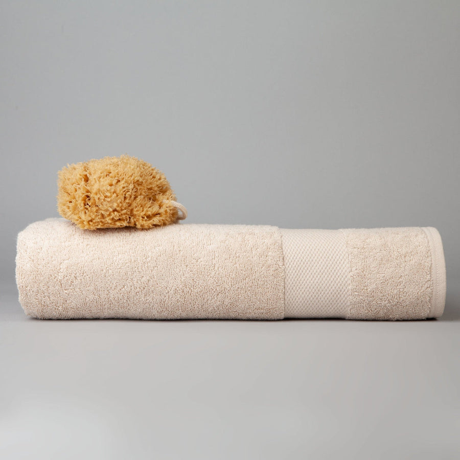 Dip & Doze Organic Cotton Bath Towel Flax