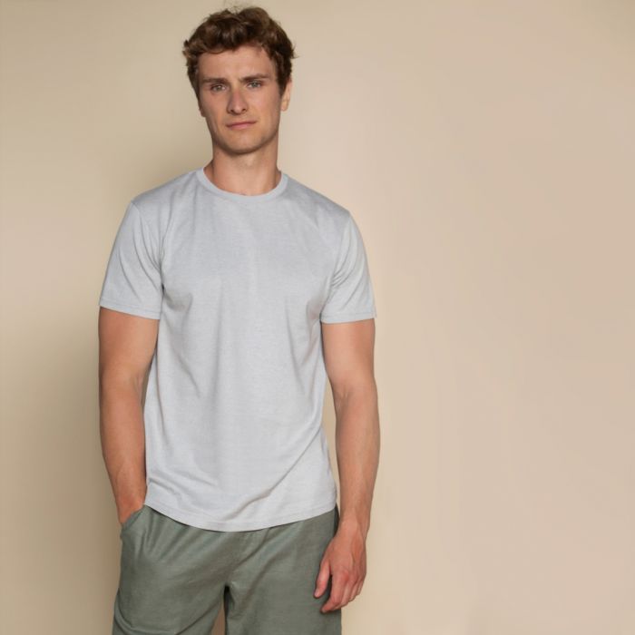 Dip & Doze Organic Cotton & Hemp Everyday T-Shirt Lunar Grey / S