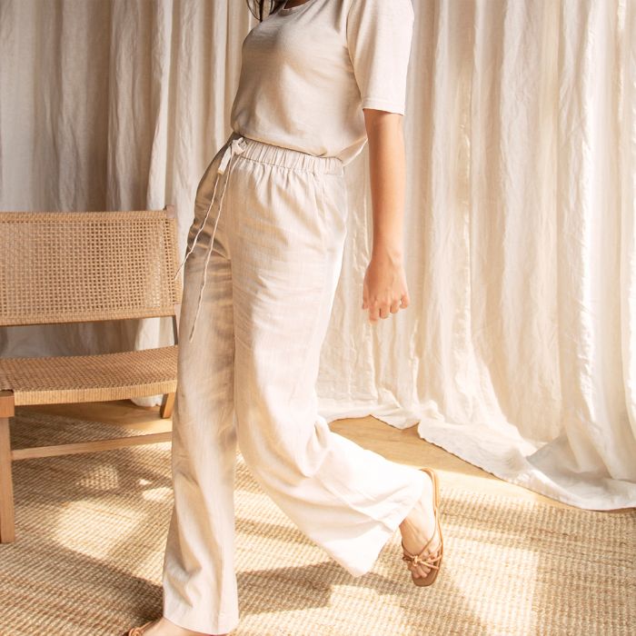Dip & Doze Organic Cotton & Hemp Lounge Trousers Oat / S