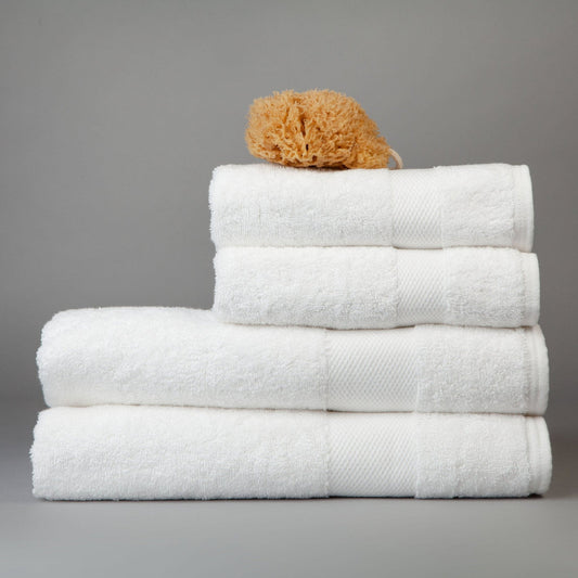 Dip & Doze Organic Cotton Towels, Maxi Set of Four White