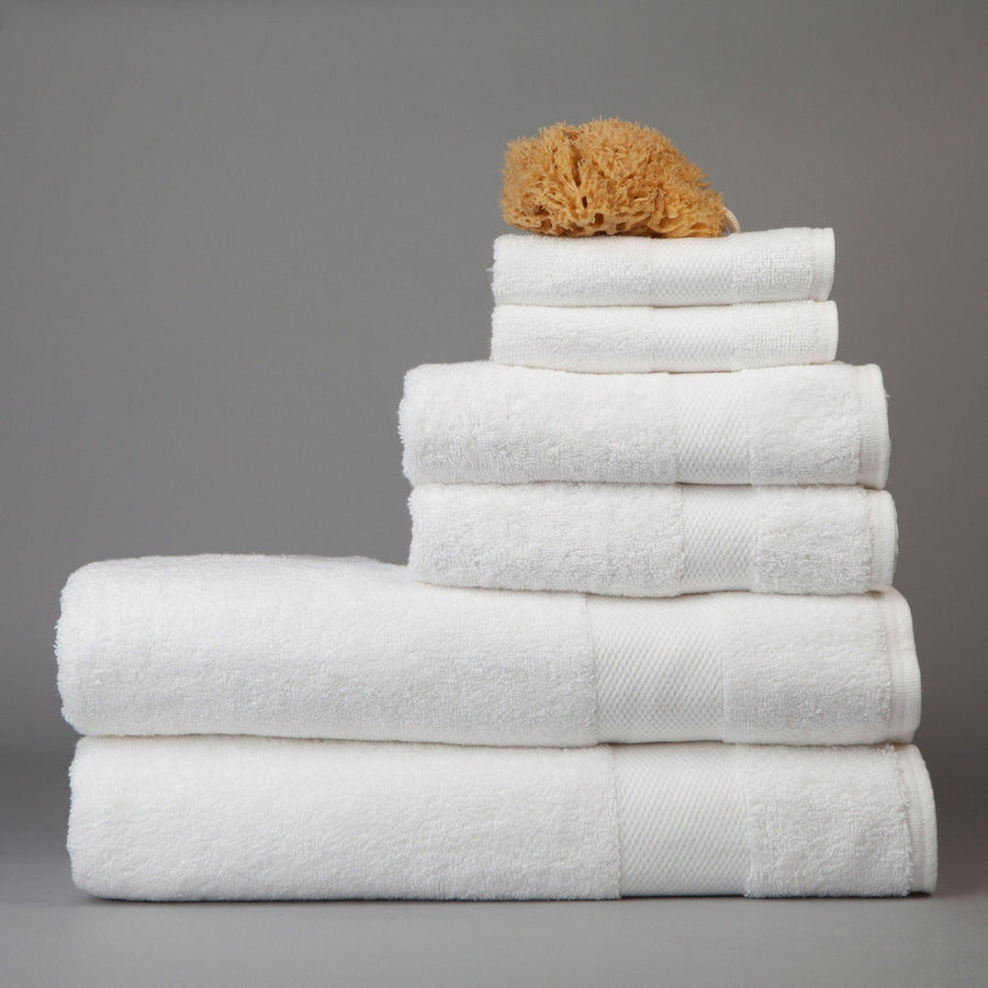 Dip & Doze Organic Cotton Towels, Maxi Set of Six White