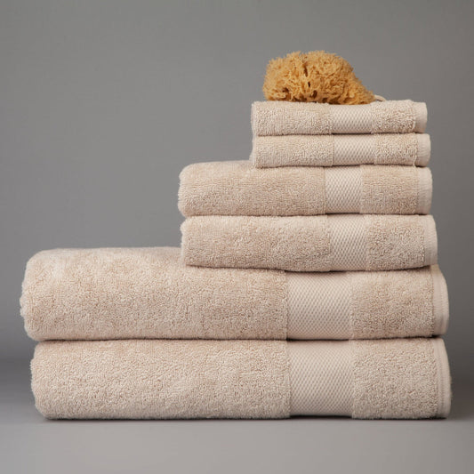 Dip & Doze Organic Cotton Towels, Mini Set of Six Flax