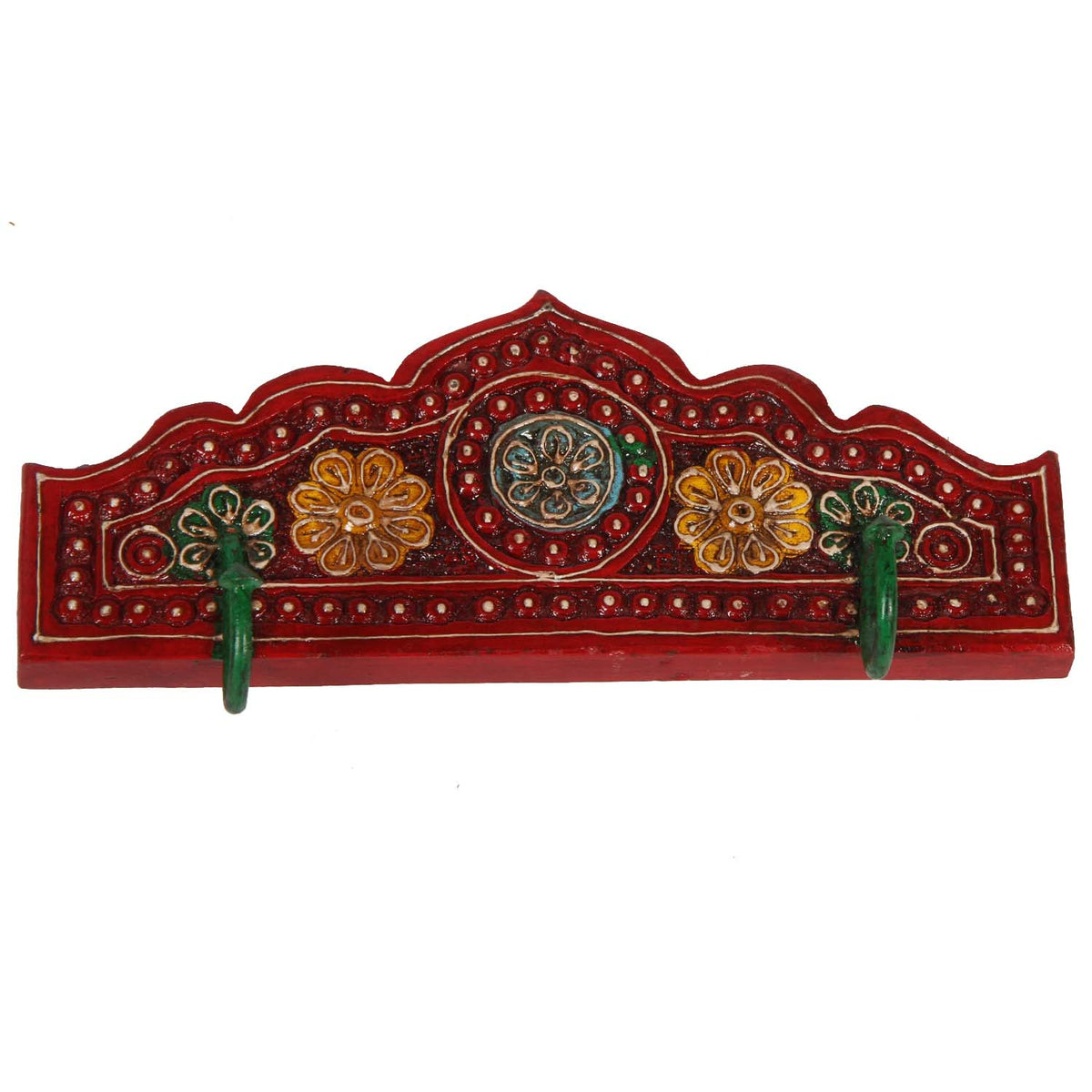 Orientalischer Kleiderhaken Taj Mahal - Rot