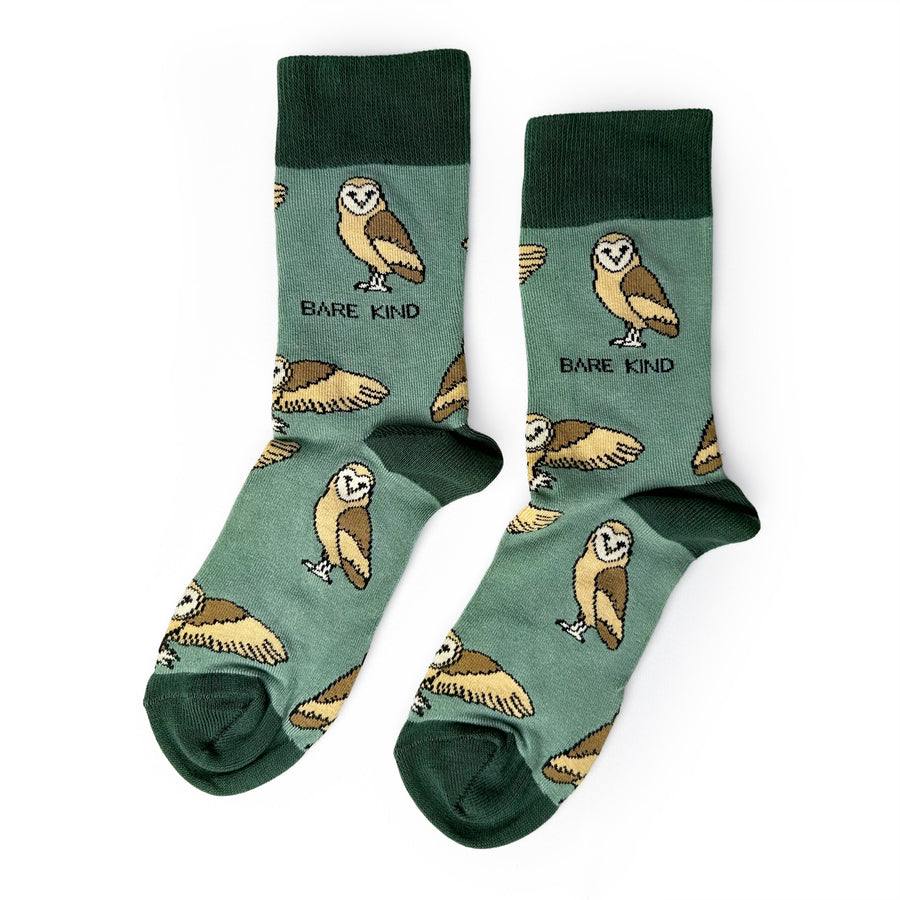 Save the Barn Owls Bamboo Socks | UK Adult 7-11