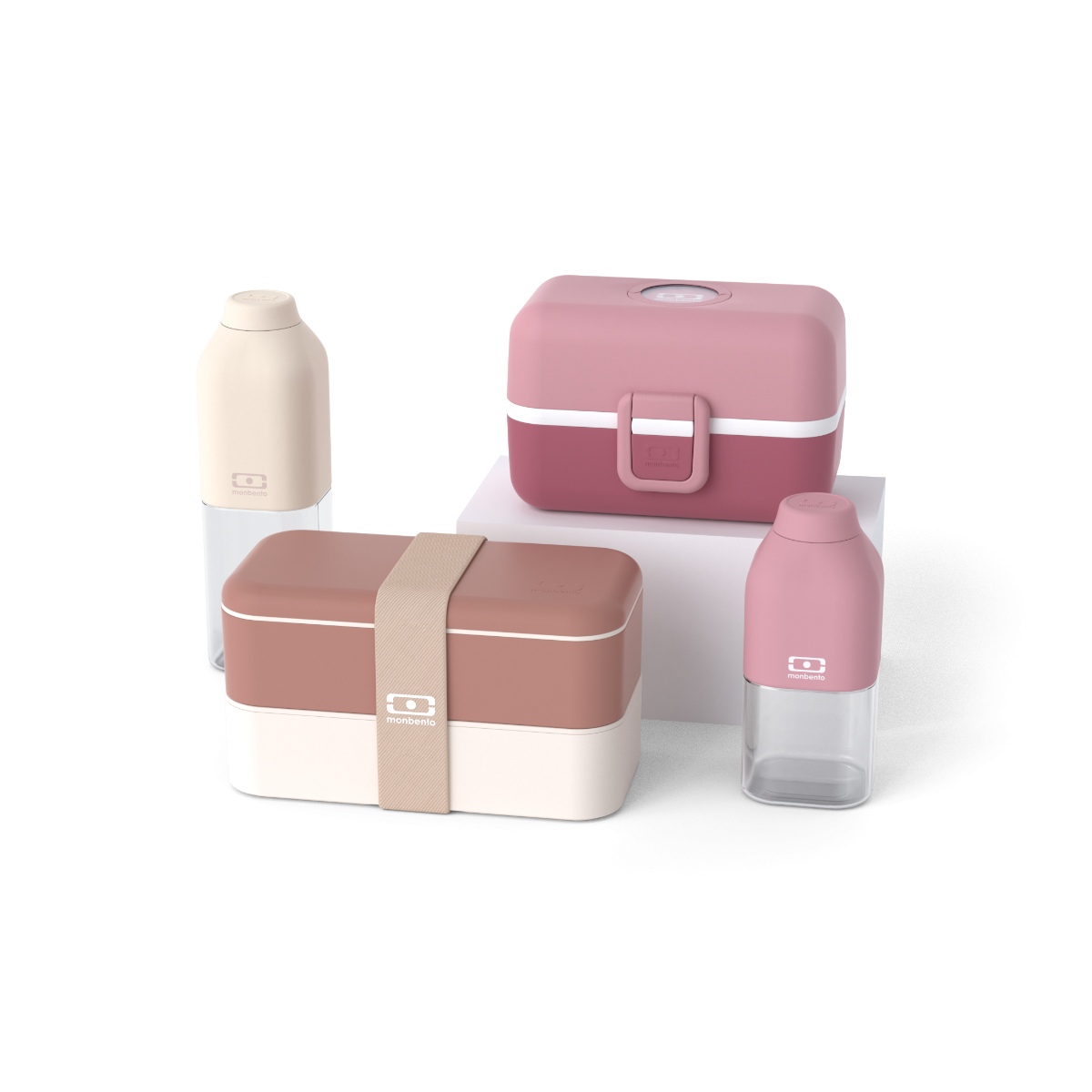 Set Lunchboxen Eltern-Kind rosa