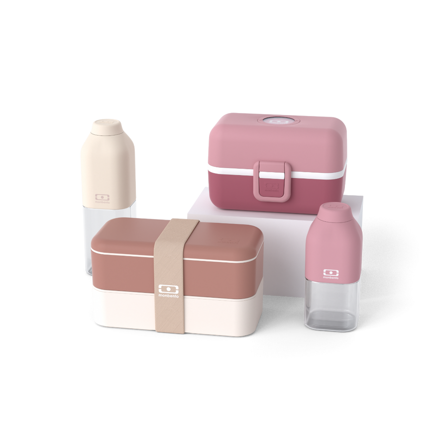 Set Lunchboxen Eltern-Kind rosa