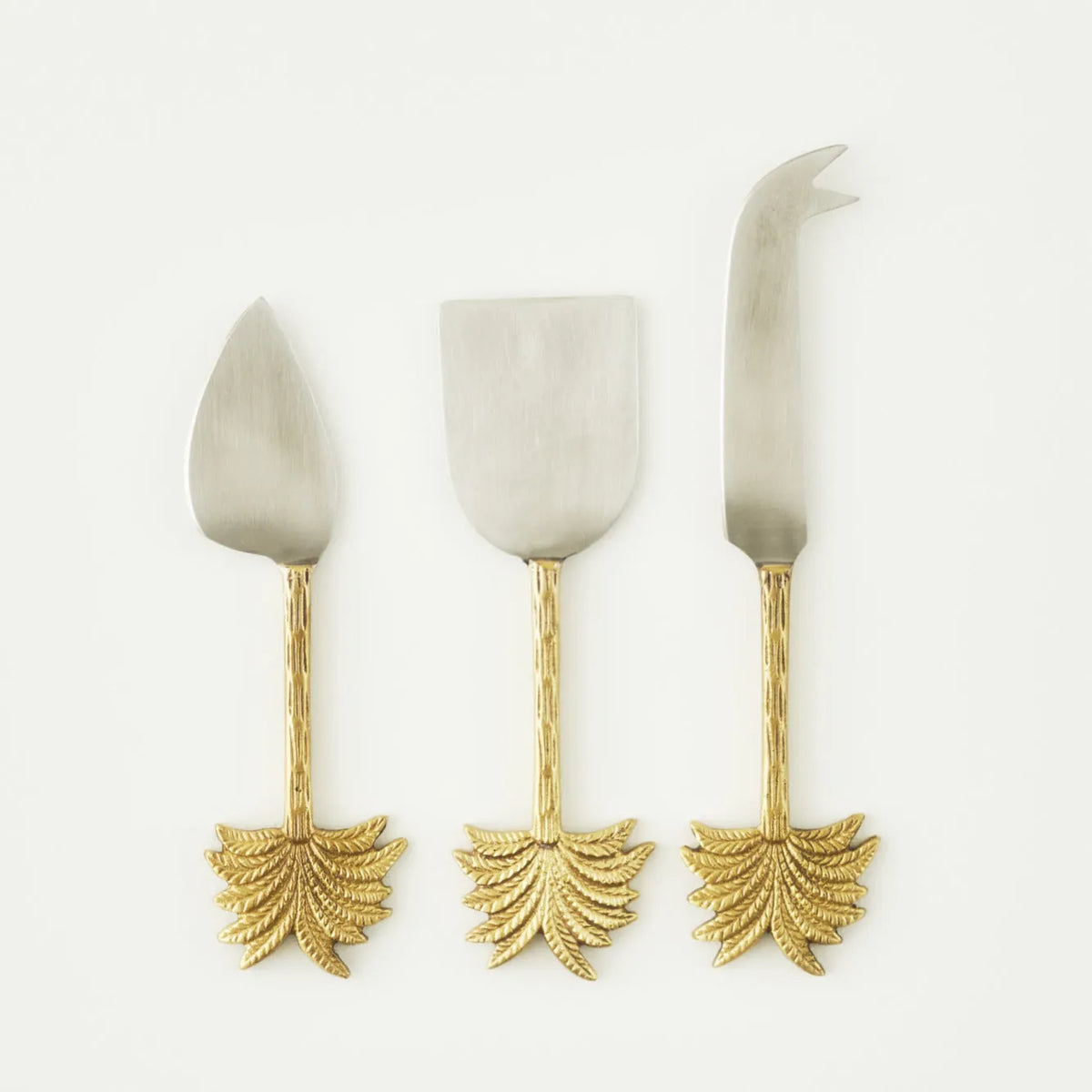 Palm Gold Cheese Knife Set (3-Piece)