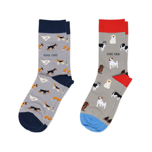 The Paw-some Duo Bamboo Sock Set | UK Adult 7-11