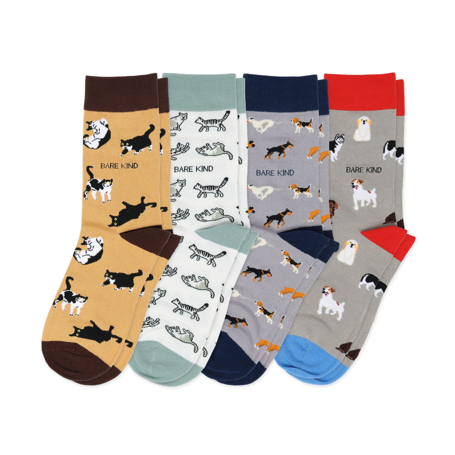The Paws & Claws Bamboo Sock Set | UK Adult 7-11