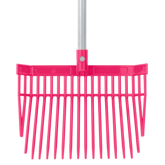 PC Bedding Fork Head Replacement | Polycarbonate Stable and Yard Fork Head - Pink