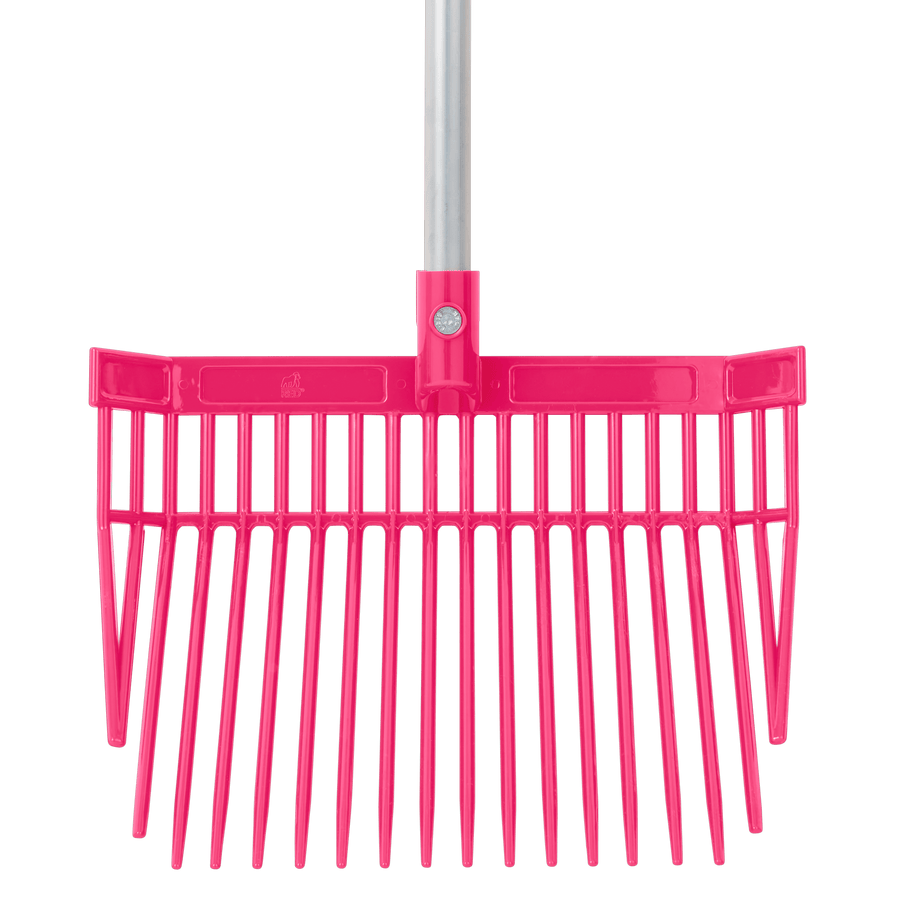 PC Bedding Fork Head Replacement | Polycarbonate Stable and Yard Fork Head - Pink