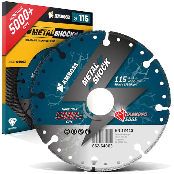 Amboss Metal Shock 5000+ - Diamant Trennscheibe 115 x 1,8 x 22,23 mm