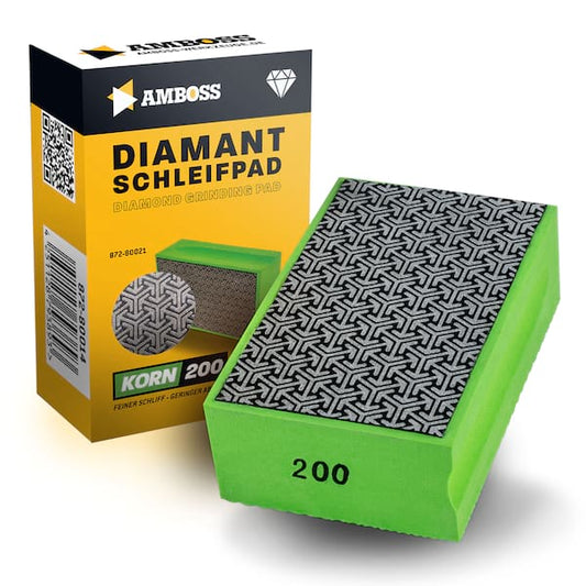 Amboss Diamant Schleifpad Korn: 200