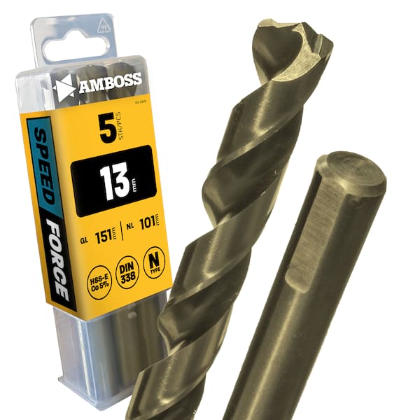 5 x HSS-ECo SPEED Force Metallbohrer DIN 338 - Ø:13 mm