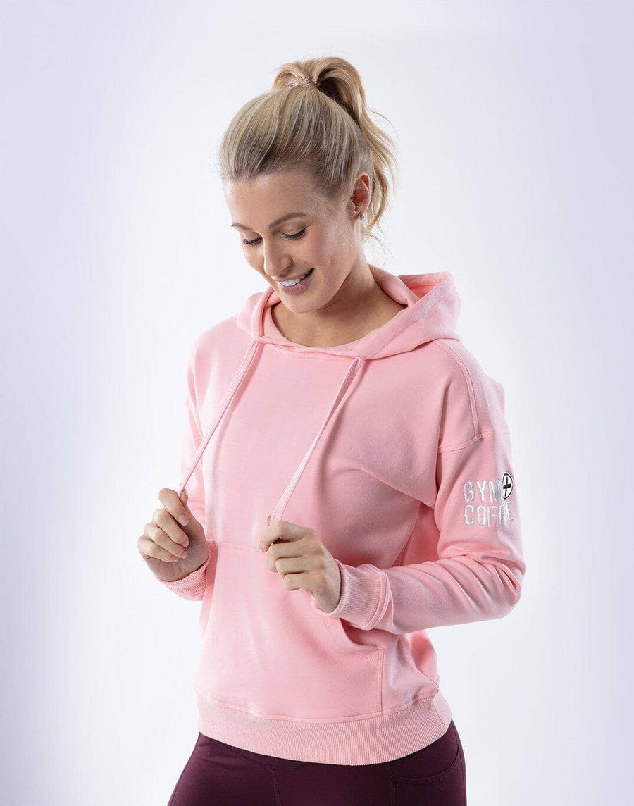 Pullover Hoodie in Baby Pink - X-Small / Baby Pink