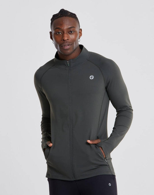 Pursuit Track Jacket in Khaki - Small / Khaki