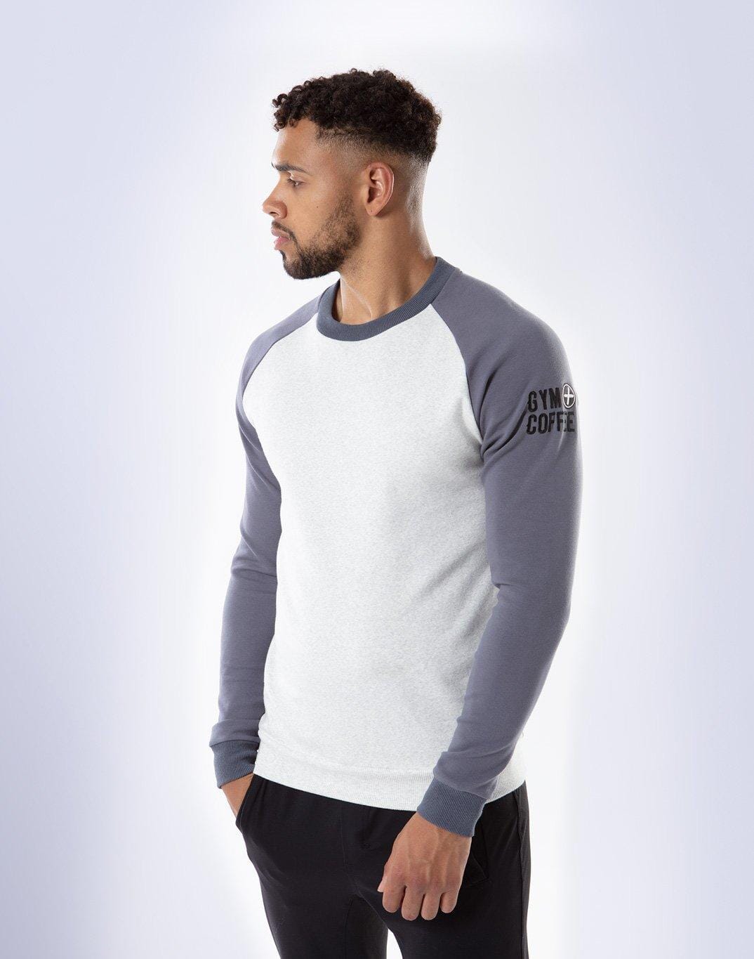 Raglan 2Tone UniCrew in Cream/Stone Blue - X-Small / Cream/Stone Blue