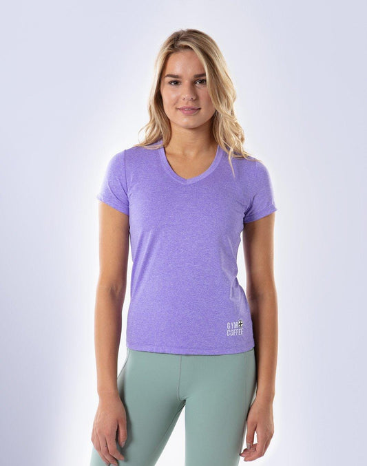 Raglan V-Tech Tee in Lilac - X-Small / Lilac