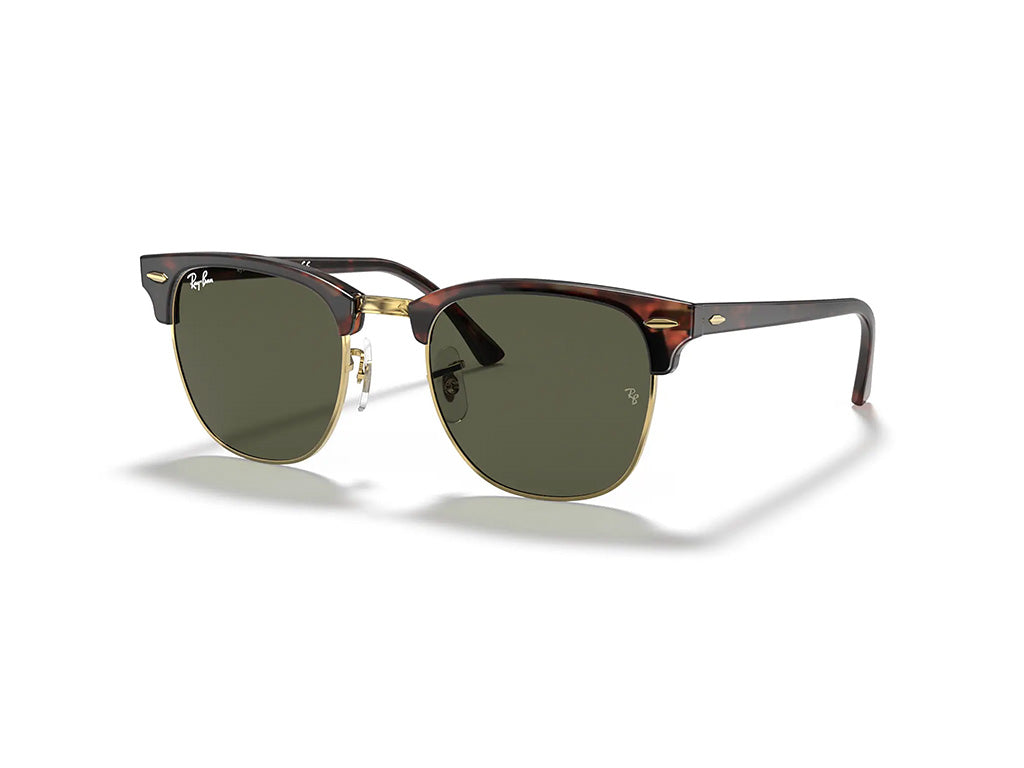 Ray - Ban RB3016 CLUBMASTER W0366 Unisex Sunglasses Acetate Turtle G15 Squared Normal