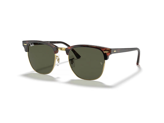 Ray - Ban RB3016 CLUBMASTER W0366 Unisex Sunglasses Acetate Turtle G15 Squared Normal