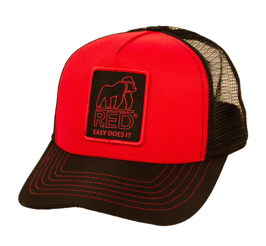 Red Gorilla® Branded Trucker Cap Breathable Mesh Snapback Adjustable Fit