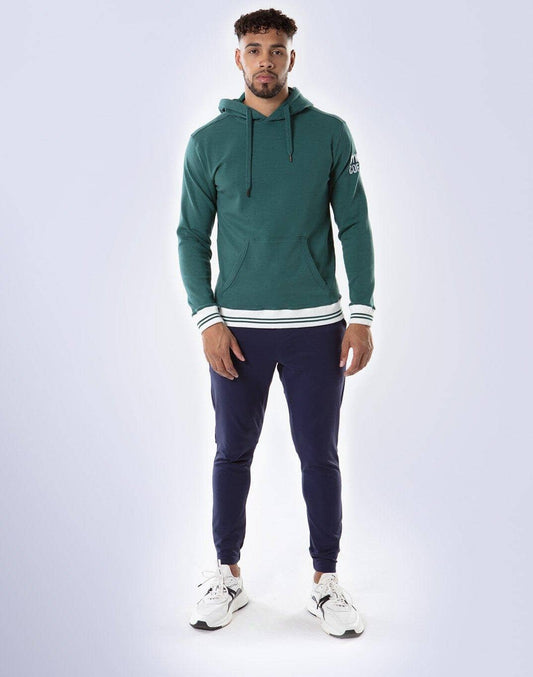 Men's Retro Pullover Hoodie in Hunter Green - Small / Hunter Green