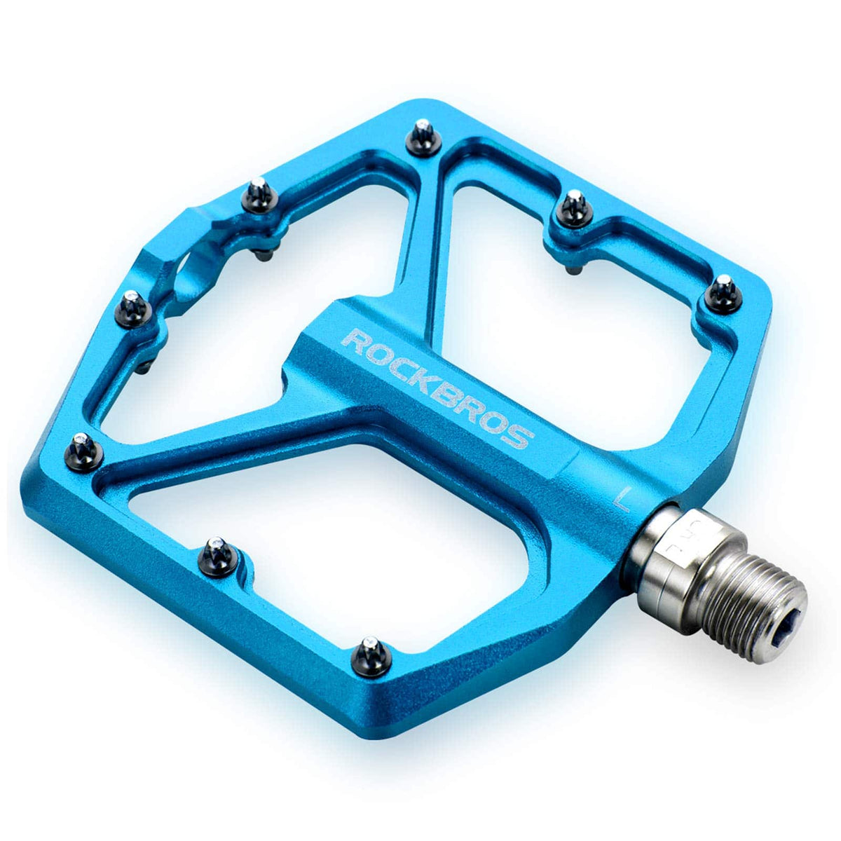 ROCKBROS Aluminium Platform Pedale 9/16 Zoll für MTB E-Bike Stadtrad - Blau