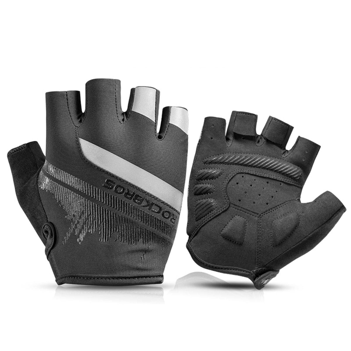 ROCKBROS Antirutsch-Reithandschuhe mit reflektierenden Halbfingern S-XXL - S