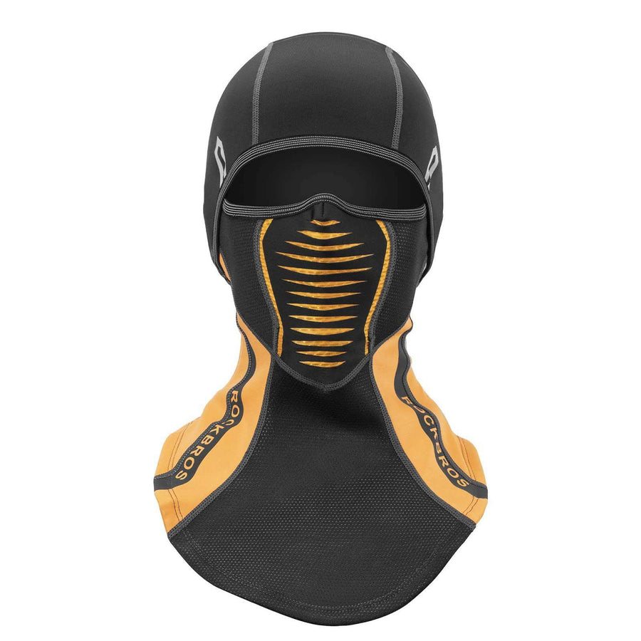 ROCKBROS Balaclava Winter Thermal Fahrrad Vollgesichtsmaske Sturmmaske - Schwarz Orange