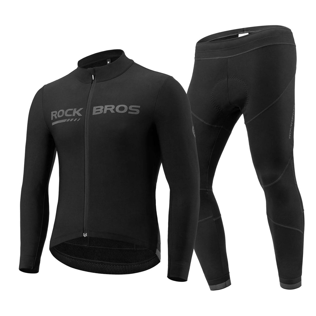 ROCKBROS Fahrrad Jacke & Hose Winter Anzug Sportlich Fahrradbekleidung - M