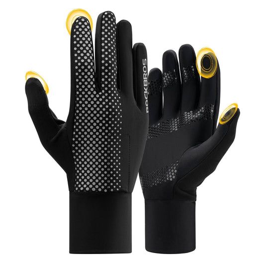 ROCKBROS Fahrradhandschuhe Touchscreen Radsport-Handschuhe Winddicht - S