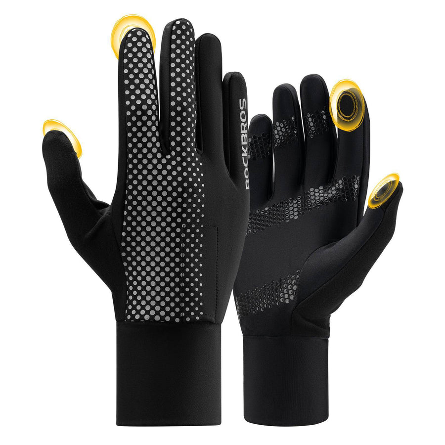 ROCKBROS Fahrradhandschuhe Touchscreen Radsport-Handschuhe Winddicht - S