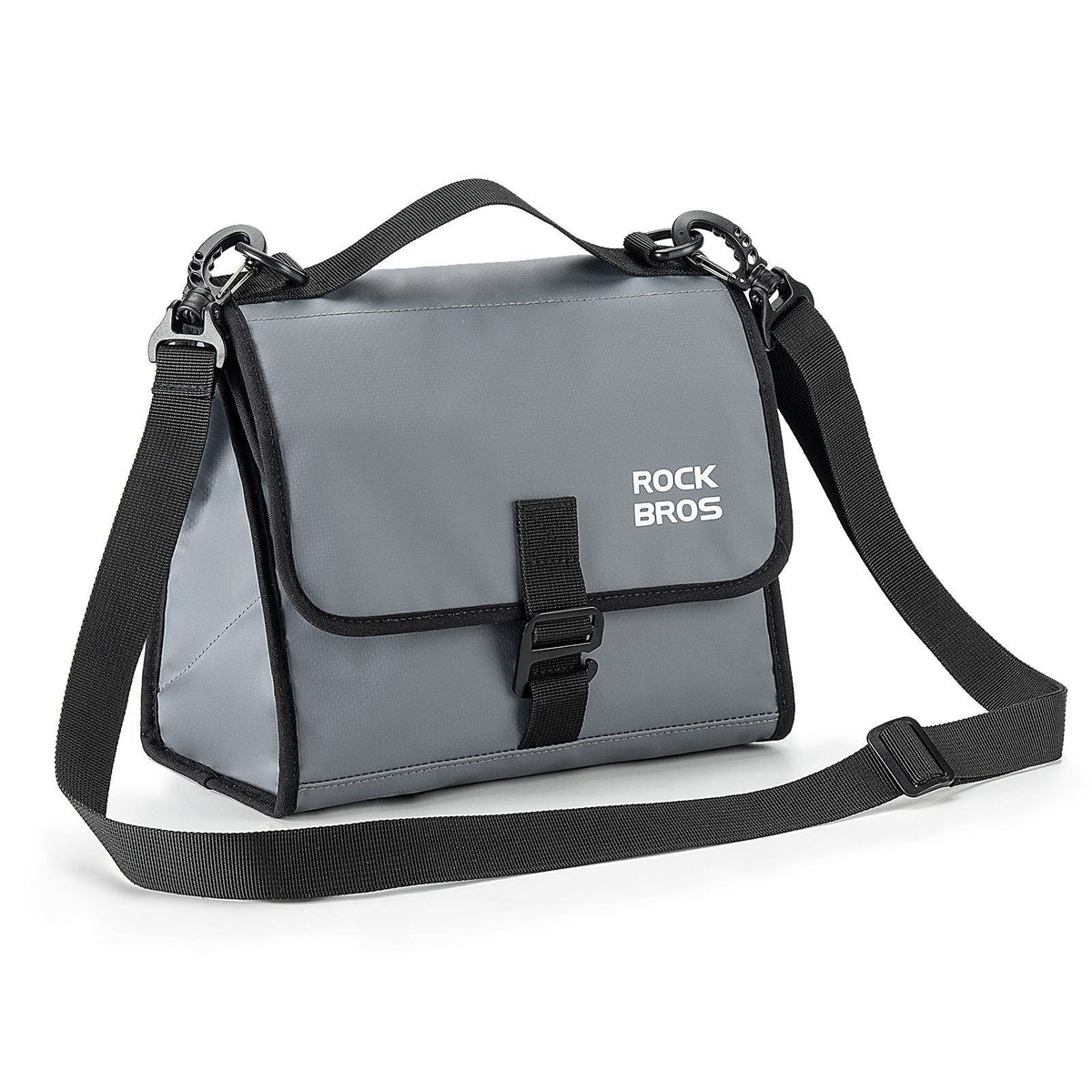 ROCKBROS Fahrradtasche Lenkertasche Fronttasche mit Schultergurt - Grau