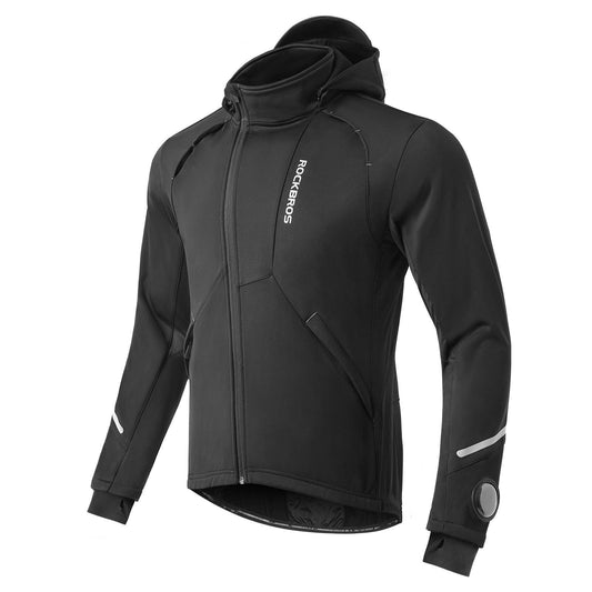 ROCKBROS Winter Fahrradjacke Winddicht – Mit TPU-Touchscreen-Bedienung - EU size S (Asian Size M)