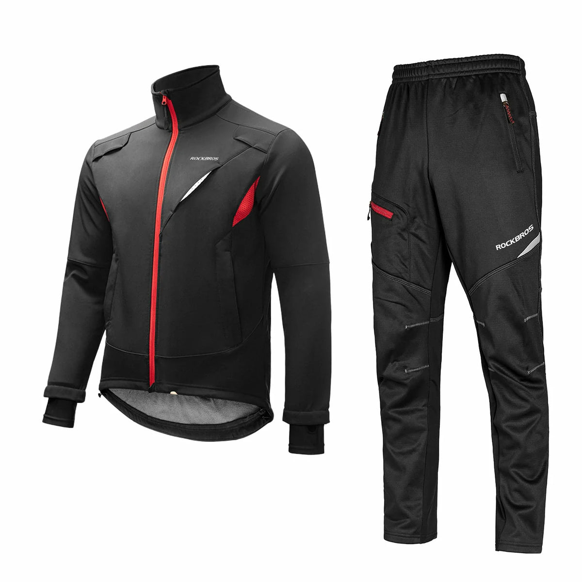 ROCKBROS Winter Jacke / Hose Herren Windschutz Radsportanzug - M