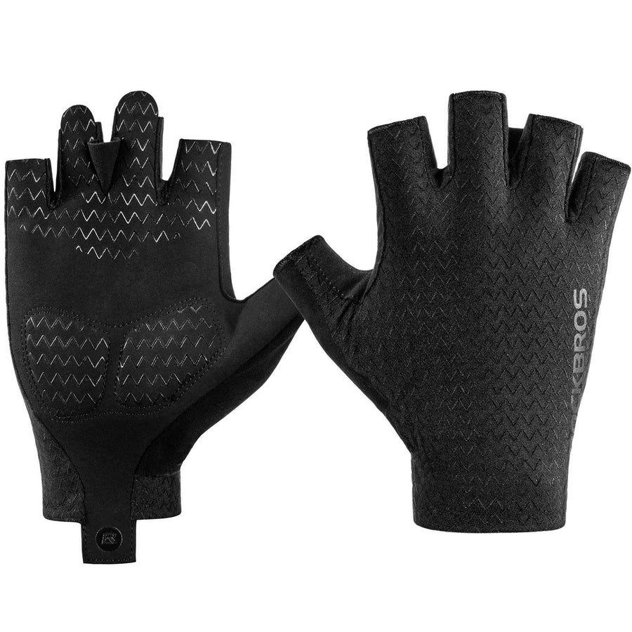 ROCKBROS Gel gemusterte Rutschfeste Halbfinger-Reithandschuhe - M