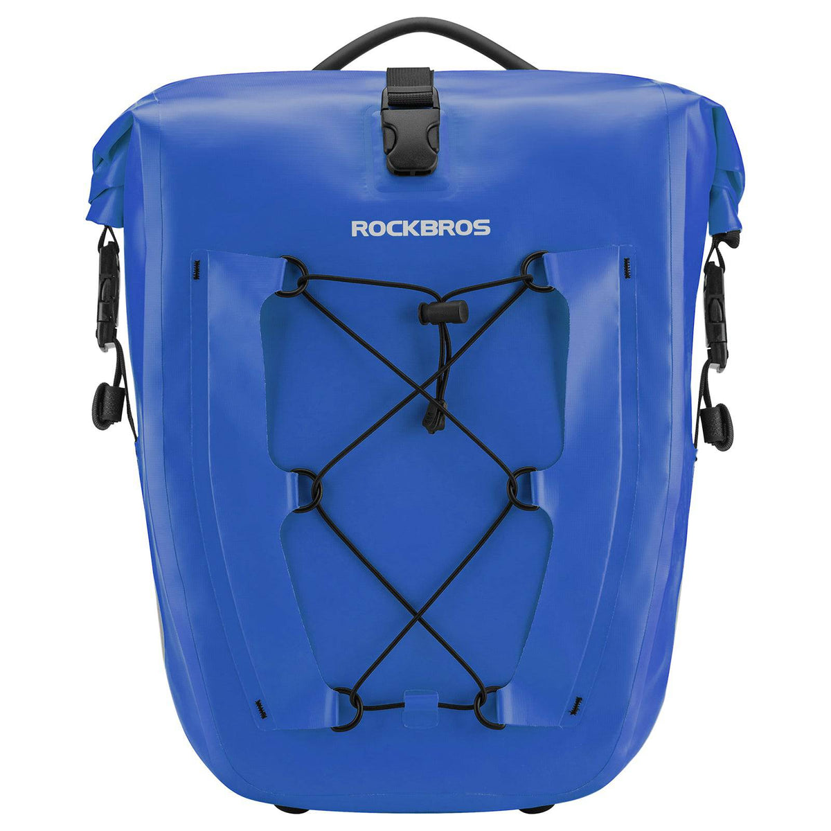 ROCKBROS Gepäckträgertasche 25L-32L 100 % wasserdicht mit Tragegriff - Blau / ein Paket