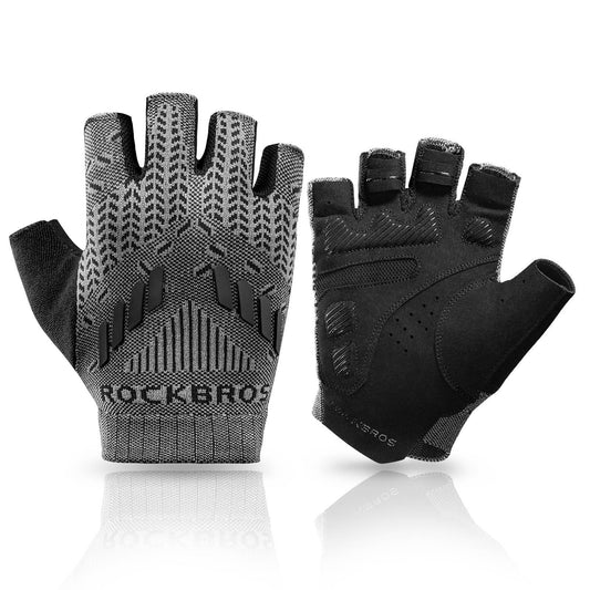 ROCKBROS Half Finger Shock Absorbing Cycling Handschuhe Sommer Herren - M