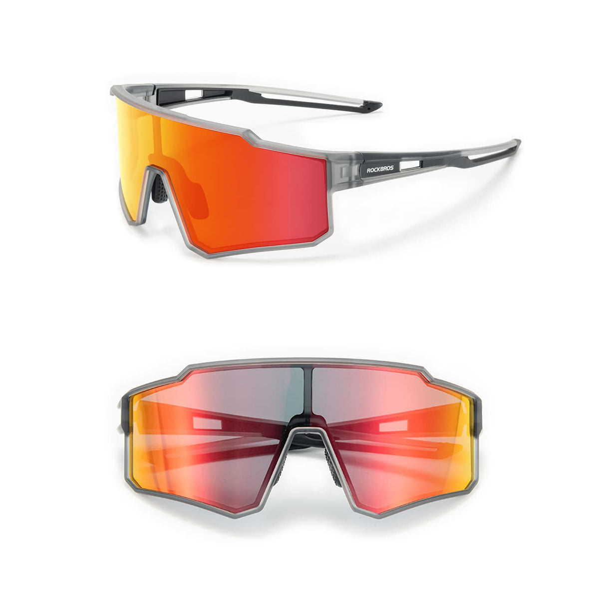 Polarisierte Sport-Sonnenbrille für den Outdoorsport - Grau