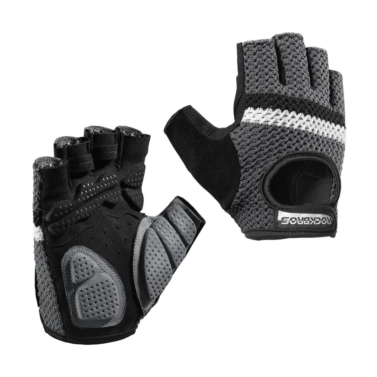 ROCKBROS Radsport Halbfingerhandschuhe Universal Trainingshandschuhe - EU size M (Asian Size L)