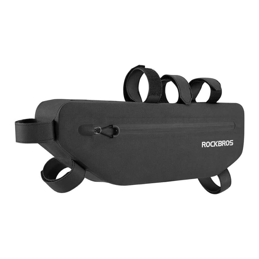 ROCKBROS 3L Wasserabweisend Rahmentasche Dreiecktasche Schwarz