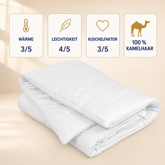2. Wahl Kamelhaardecke Warme Ganzjahresdecke 135x200 cm - 135x200 cm / Ganzjahresdecke